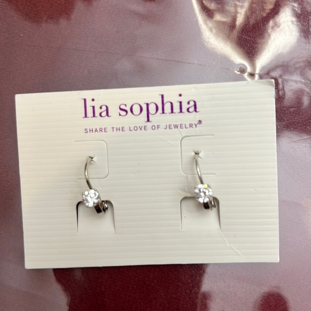 TEENs, KIDS Lia sophia Austrian Crystal Lever backs